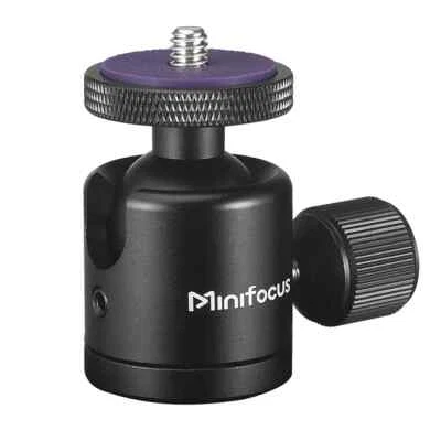 Mini Ball Head w/ 1/4" Screw Tripod Mount for Camcorder DSLR Monopod Stand Kit - Image 1 of 4