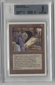 1993 Magic The Gathering Unlimited Library of Leng BGS 9.0 MINT Triple 9.5 Subs - Picture 1 of 2