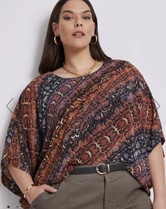 AUTOGRAPH LADIES /WOMENS KAFTAN OATTERNED TOP SIZE 18 NEW WITH TAGS - Picture 1 of 6
