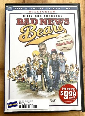 BAD NEWS BEARS (DVD, 2005, Widescreen) BASEBALL MOVIE COMEDY BILLY BOB THORNTON - Image 1 of 3