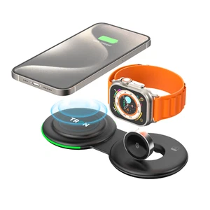 2-in-1 Foldable Wireless Charger and 3FT LED Cable - Picture 1 of 6