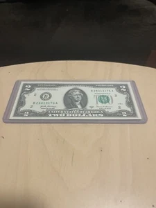 Zwei Dollar Schein 2017 / A-Serie (neuwertig top Zustand / Schutzhülle) - Bild 1 von 4