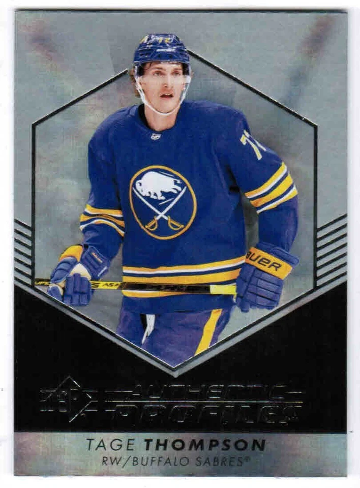 22/23 2022 SP HOCKEY TAGE THOMPSON AP-19 AUTHENTIC PROFILES PATTERNED FOIL - Image 1 of 1