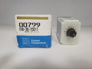 POTTER & BRUFIELD CHB-38-70011 TIME DELAY RELAY DPDT 1.0-10 SEC 10A 240VAC NIB - Picture 1 of 8