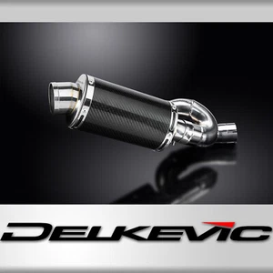 Triumph Street Triple R S RS 17-21 Slip On 9" Oval Carbon Exhaust Muffler Kit - Picture 1 of 5