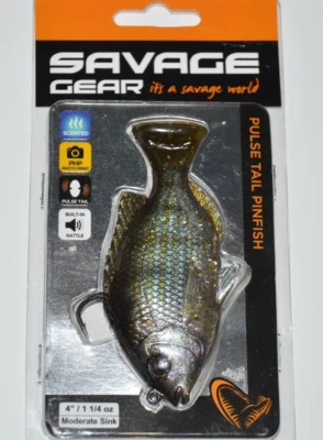 Isca de natação prerrigged savage gear pulse tail pinfish 4" ghost pinfish - Imagem 1 de 3