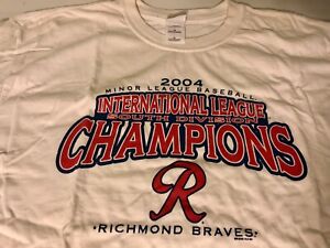 Richmond Braves 2004 International League south championship shirt. Size XL
