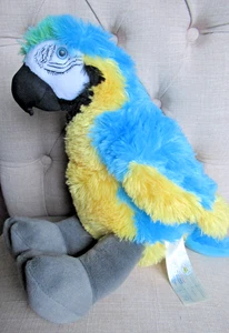 Build A Bear BAB 12" Parrot Plush Macaw Blue and Yellow Retired Bird - Picture 1 of 8