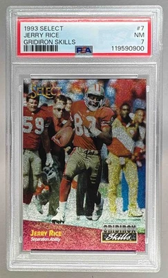 119590900 Jerry Rice 1993 Pinnacle Select No7 Gridiron Skills PSA 7 - Изображение 1 из 2