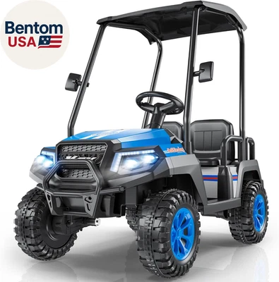 Juguetes de paseo R9 24V para niños grandes, coche de 4 plazas para niños, carro de golf máx. Capacidad: 2 Foto 1 de 4