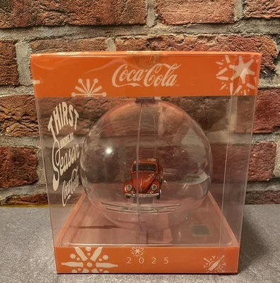 M2 Machines 2025 Coca-Cola Christmas Ornament 1953 Volkswagen Beetle Deluxe - Image 1 of 4