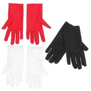 3 Pairs Jewelry Gloves for Women Decoration Man Miss Inspection Stretchy - Picture 1 of 12