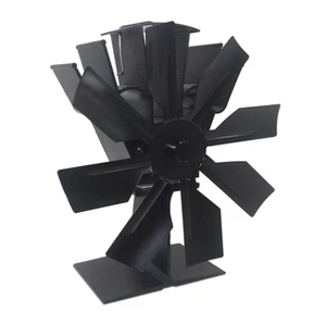 Auto Adjusting Firepit Fan 8 Sharpeners Aluminum Thermostatic Control 180CFM - Picture 1 of 8