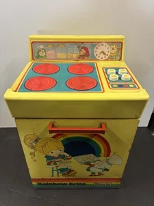 Vintage Rainbow Brite Rite Hite Kitchen Stove Play Set 1980s Metal Plastic - Picture 1 of 24