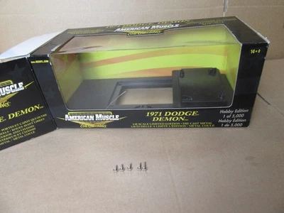 D77 Scatola Vuoto Ertl American Muscle Dodge Demon 1971 Scatola Originale 1/18 - Immagine 1 di 4