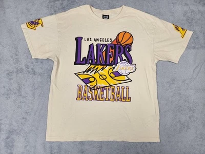 Camiseta de baloncesto de la NBA mediana de Los Angeles Lakers para hombre camiseta gráfica cuello redondo Foto 1 de 4