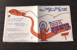 Vintage 80’s Captain Rat And The Blind Rivets 45 Record Orange Vinyl Pasadena  - Picture 1 of 9