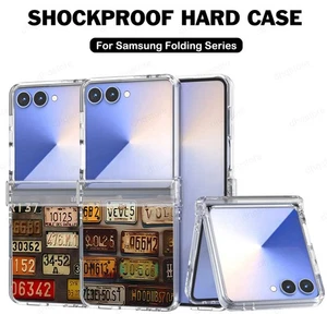 Funda protectora transparente con bisagra para teléfono Samsung Galaxy Z Flip7 Flip6 Flip5 Flip4 Flip3 - Imagen 1 de 13