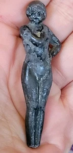 Vintage Lead Nude Female Figurine – Art Deco Style Cast Metal Sculpture – Heavy  - Picture 1 of 3