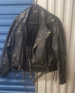 Vintage Langlitz Leather Heavy Columbia Motorcycle Biker Jacket Rare Worn Distressed - Bild 1 von 15