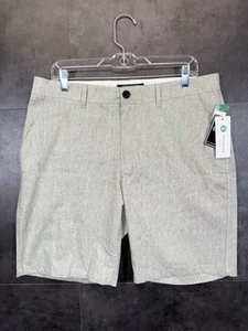 Neu mit Etikett Ezekiel Herrenshorts Chino plissiert Logo Taschen Baumwollmischung grau Größe 34 - Bild 1 von 19