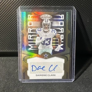 DAMONE CLARK 2023 Panini Certified BRONZE MIRROR AUTO #54/99 DALLAS COWBOYS - Picture 1 of 2