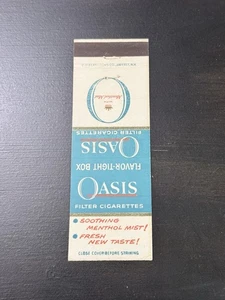 Oasis Filter Cigarettes Vintage Matchbook Cover 339 - Picture 1 of 1