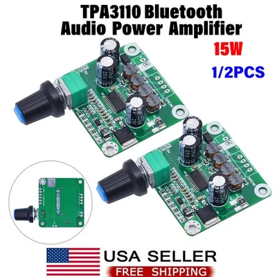 TPA3110 2x15W Bluetooth Audio Power Amplifier Board for Bluetooth Speaker 1/2PCS - Image 1 of 4