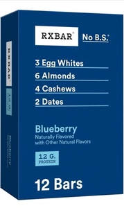 24 Pack RXBAR Protein Bars, Protein Snack, Snack Bars, Blueberry. - Picture 1 of 5