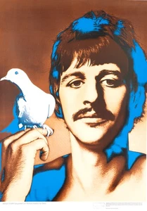 Ringo Starr by Richard Avedon Beatles Poster 1967 Original Printing On Linen - Picture 1 of 8