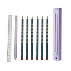 Cute Pencil Box Hexagonal with 6 Pencils Standing Pen Holder Multi-Function F8K5