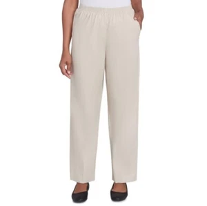 Alfred Dunner Womens 20 Stone Classic Twill Proportioned Medium Pants NWT DD88 - Picture 1 of 7
