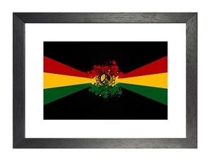 Rasta Flag Rastafari Jamaica Bob Marley Reggae Religious Movement Picture Poster - Picture 1 of 3