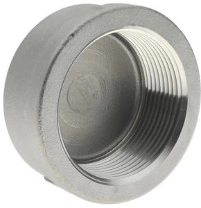 (Ships Fast) 1-1/2" NPT Pipe Threaded Cap | 304 Stainless Steel 150 Fitting - Picture 1 of 3