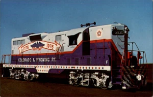 Colorado & Wyoming Railway The Patriot Locomotive Postcard - Picture 1 of 2