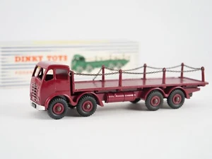 Dinky Toys GB N.905 Foden Flat Camion Altopiano Catene IN Scatola Rara - Foto 1 di 12