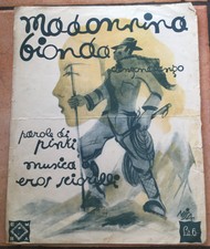 Spartito Musicale Madonnina Bionda Canzone Tango