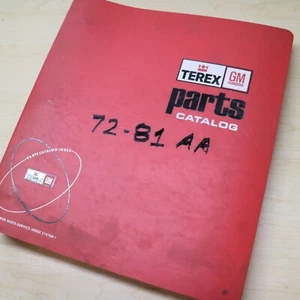 TEREX 72-81 AA Wheel Loader Parts Catalog Book Manual book list spare front end - Picture 1 of 7