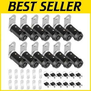 Sichern Sie Ihre Wertsachen: 12er-Pack 1-1/2" wasserdichte Nockenschlösser für Wohnmobile & Schränke - Bild 1 von 9