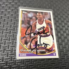 Frank Johnson Autographed 1994 Topps NBA Card