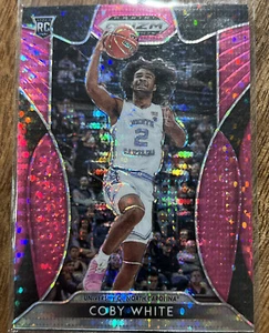 2019-20 Prizm Draft Picks Coby White Pink Pulsar Rookie Bulls - Picture 1 of 7