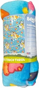 NEW Bluey & Bingo Soft Silky Fleece Throw Blanket, 40" x 50", Kids Party Pups - Picture 1 of 1