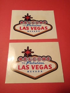WELCOME TO FABULOUS LAS VEGAS, NEVADA 2 LOGO STICKERS GREAT FOR ANY COLLECTION! - Picture 1 of 4