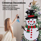 Autocollants bonhomme de neige enfants à faire soi-même feutre décoratif de Noël pour meubles muraux RHS