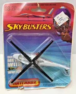 MATCHBOX SKY BUSTERS SB-20 POLICE HELICOPTER BLISTERCARD M140 - Foto 1 di 3