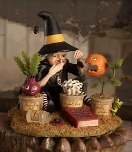 Bethany Lowe Bruja Botánica Halloween Figura Plantas en Maceta TD4145 - Imagen 1 de 3