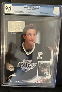1990 Beckett Hockey Magazine PREMIERE ISSUE #1 WAYNE GRETZKY CGC 9.2 - Picture 1 of 6