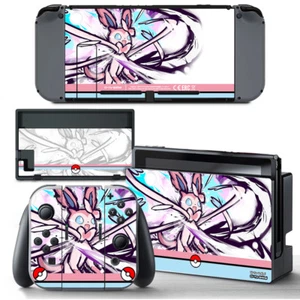 Ci-Yu-Online Pokemon Sylveon Eevee SKIN Screen Protector Nintendo Switch Joy-Con - Picture 1 of 3