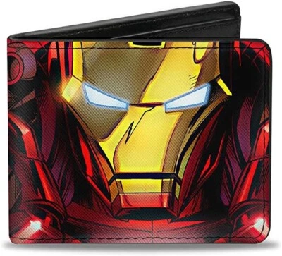 Buckle-Down mens Pu Bifold - Iron man Wallet MADE IN USA - Image 1 of 3