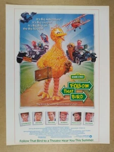1985 Follow That Bird Sesame Street movie promo vintage print Ad - Picture 1 of 1